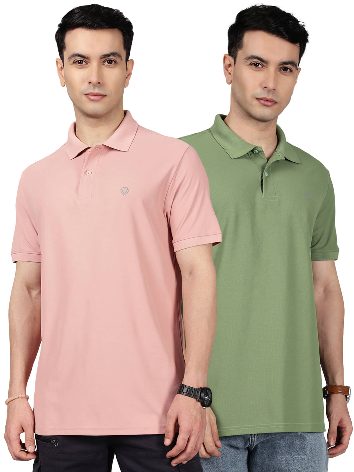     			Lux Cozi Men Cotton Blend Regular Fit Solid Polo T Shirt ( Multicolor11 )
