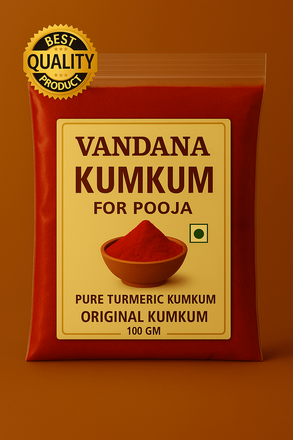 Original Kumkum Powder for Pooja | Pure Turmeric Sindoor Tilak Powder | Traditional Religious Kumkum for Devotional Use | Red Kum Kum Powder for Mandir, Festivals & Daily Worship | 100 GM Pack     			Original Kumkum Powder for Pooja | Pure Turmeric Sindoor Tilak Powder | Traditional Religious Kumkum for Devotional Use | Red Kum Kum Powder for Mandir, Festivals & Daily Worship | 100 GM Pack
