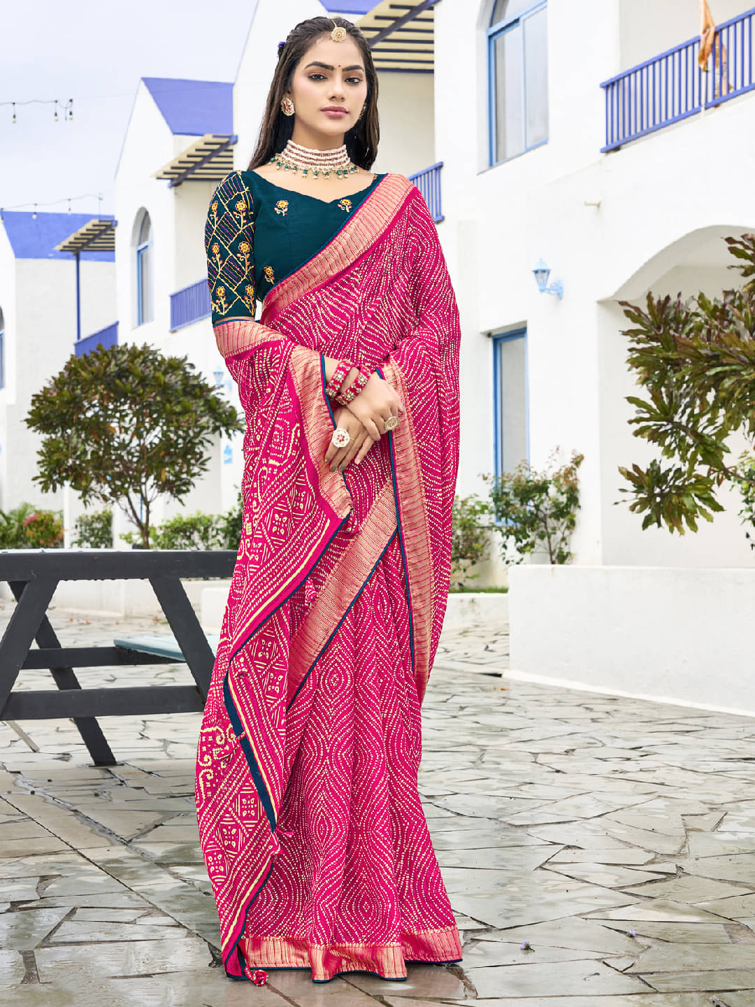 PANZORA Silk Solid Regular Saree Without Blouse Piece ( Pink ) PANZORA Silk Solid Regular Saree Without Blouse Piece ( Pink )