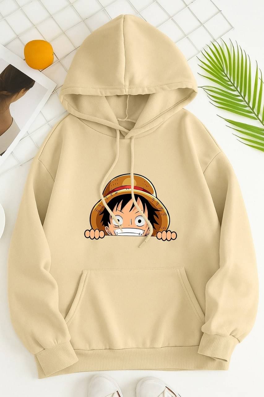     			PERSONALITEE Fleece Hooded Men's Sweatshirt - Beige ( Pack of 1 )