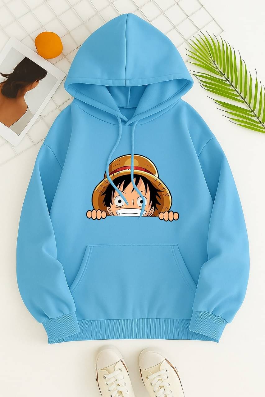     			PERSONALITEE Fleece Hooded Men's Sweatshirt - Light Blue ( Pack of 1 )