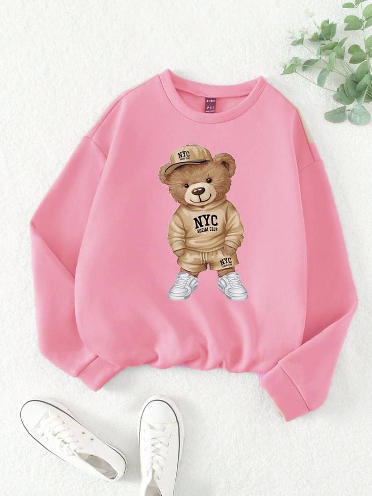     			PERSONALITEE Fleece Round Neck Men's Sweatshirt - Pink ( Pack of 1 )