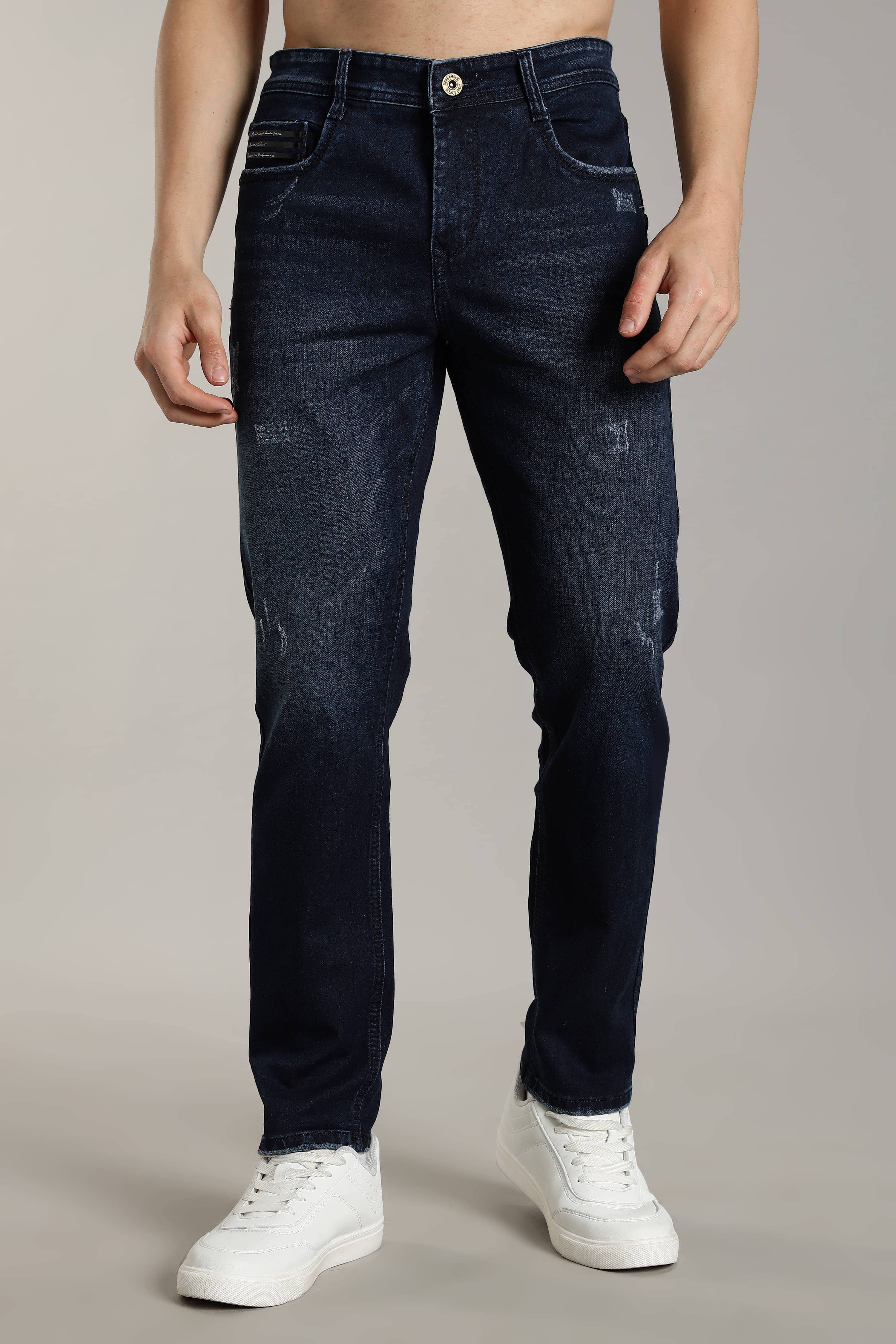 Paul Street Regular Fit Basic Men's Jeans - Navy Blue ( Pack of 1 )     			Paul Street Regular Fit Basic Men's Jeans - Navy Blue ( Pack of 1 )