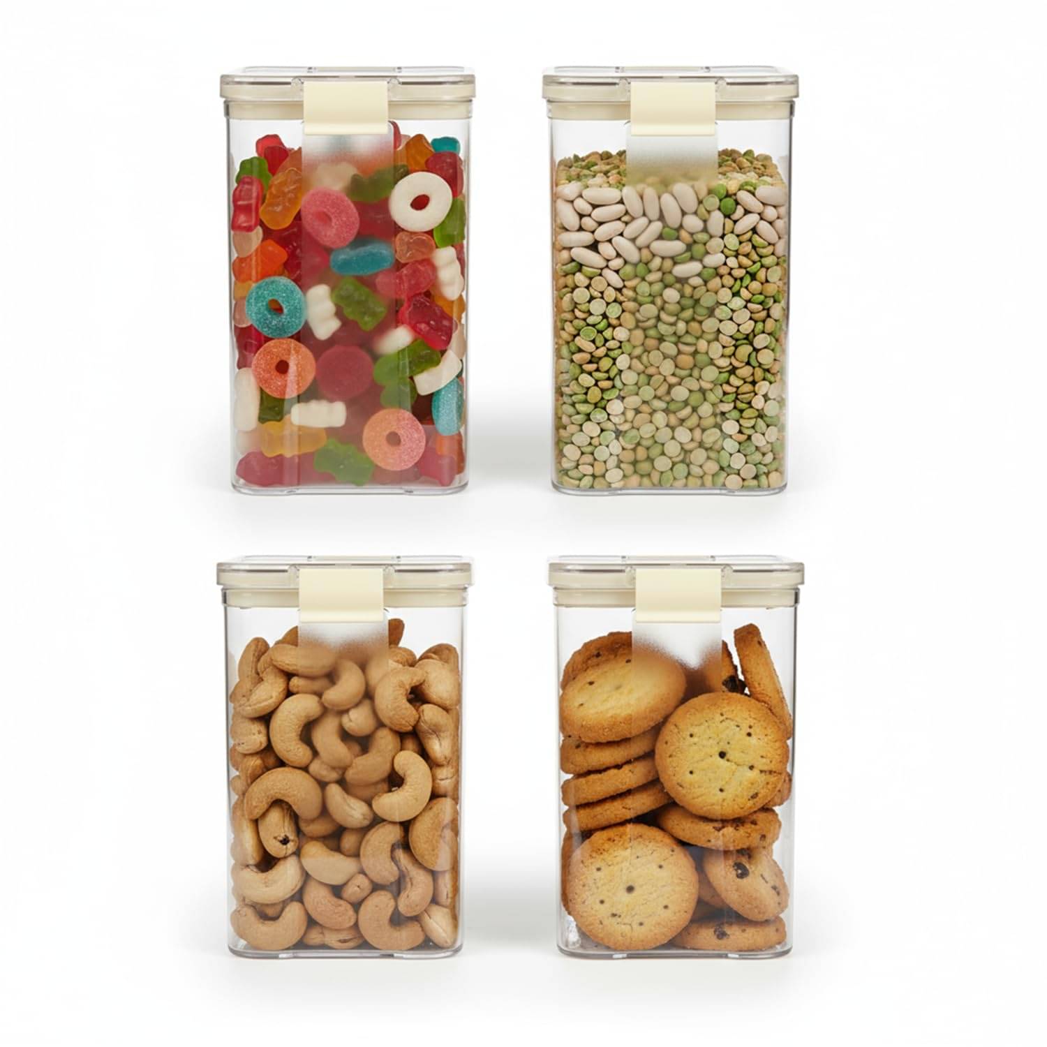 PearlPet Click and seal PET Transparent Multi-Purpose Container ( Set of 4 ) PearlPet Click and seal PET Transparent Multi-Purpose Container ( Set of 4 )