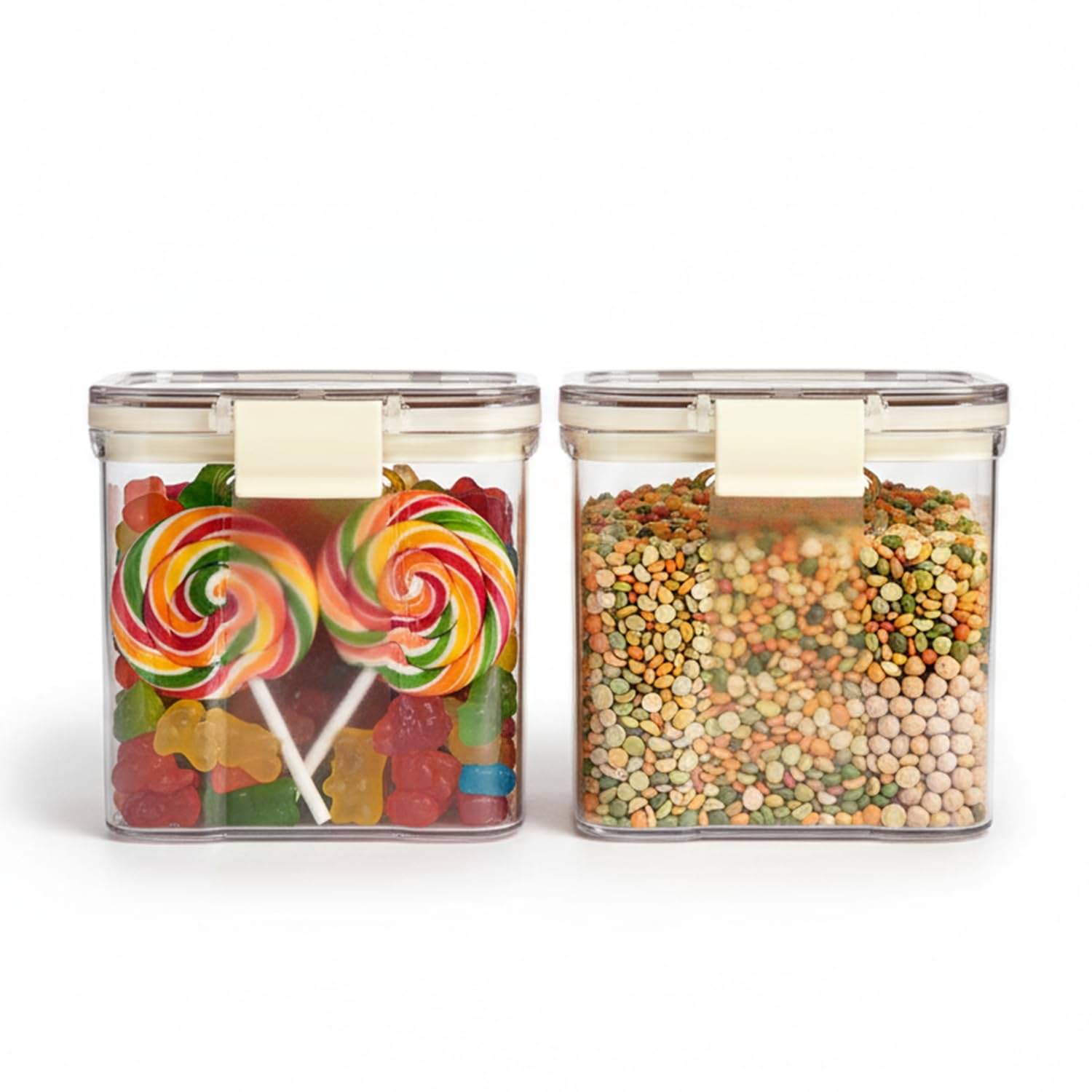     			PearlPet Click and seal PET Transparent Multi-Purpose Container ( Set of 2 )