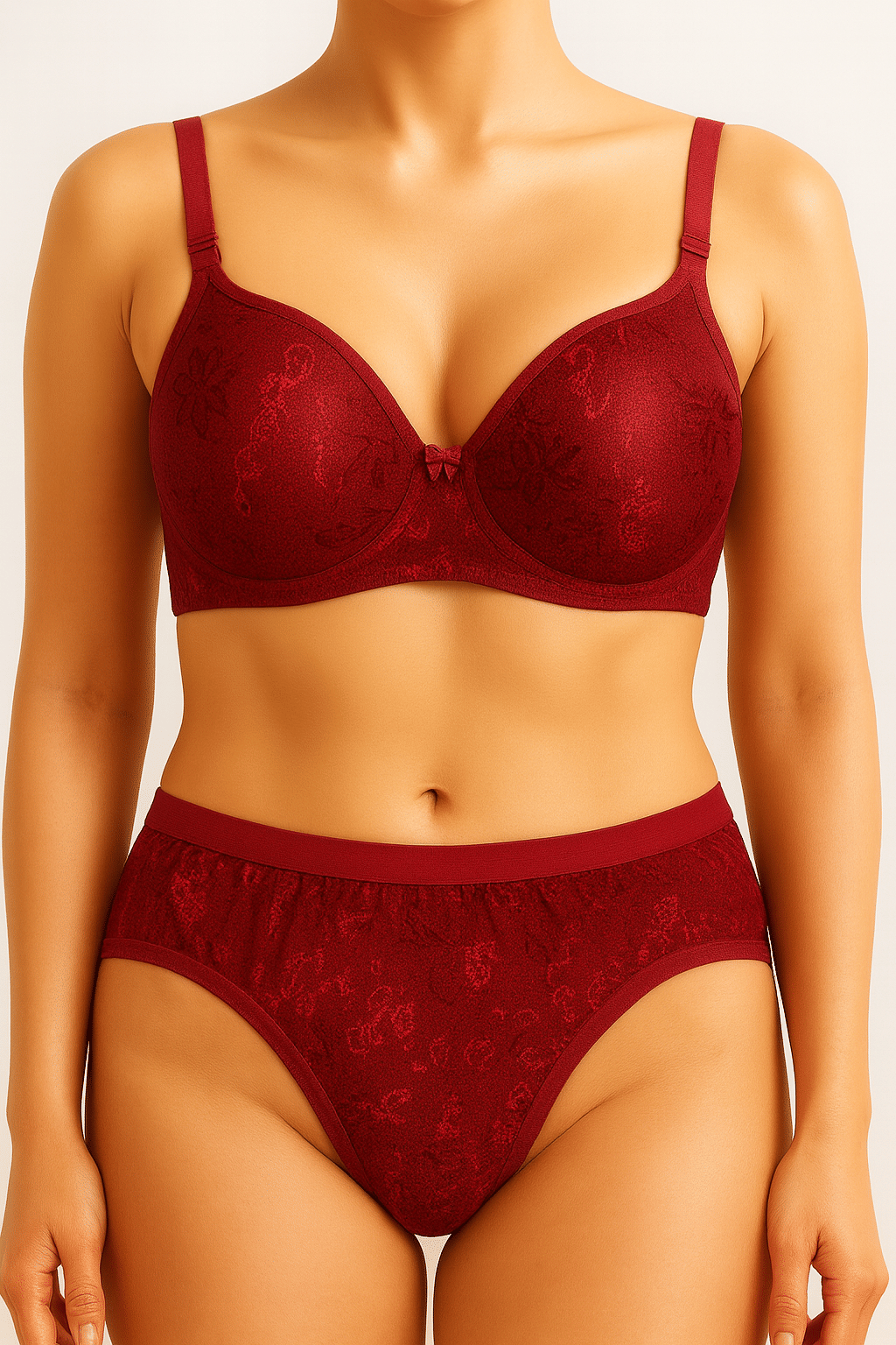 Piylu Net/Mesh Lightly Padded Bra & Panty Set ( Maroon , Pack of 1 )     			Piylu Net/Mesh Lightly Padded Bra & Panty Set ( Maroon , Pack of 1 )