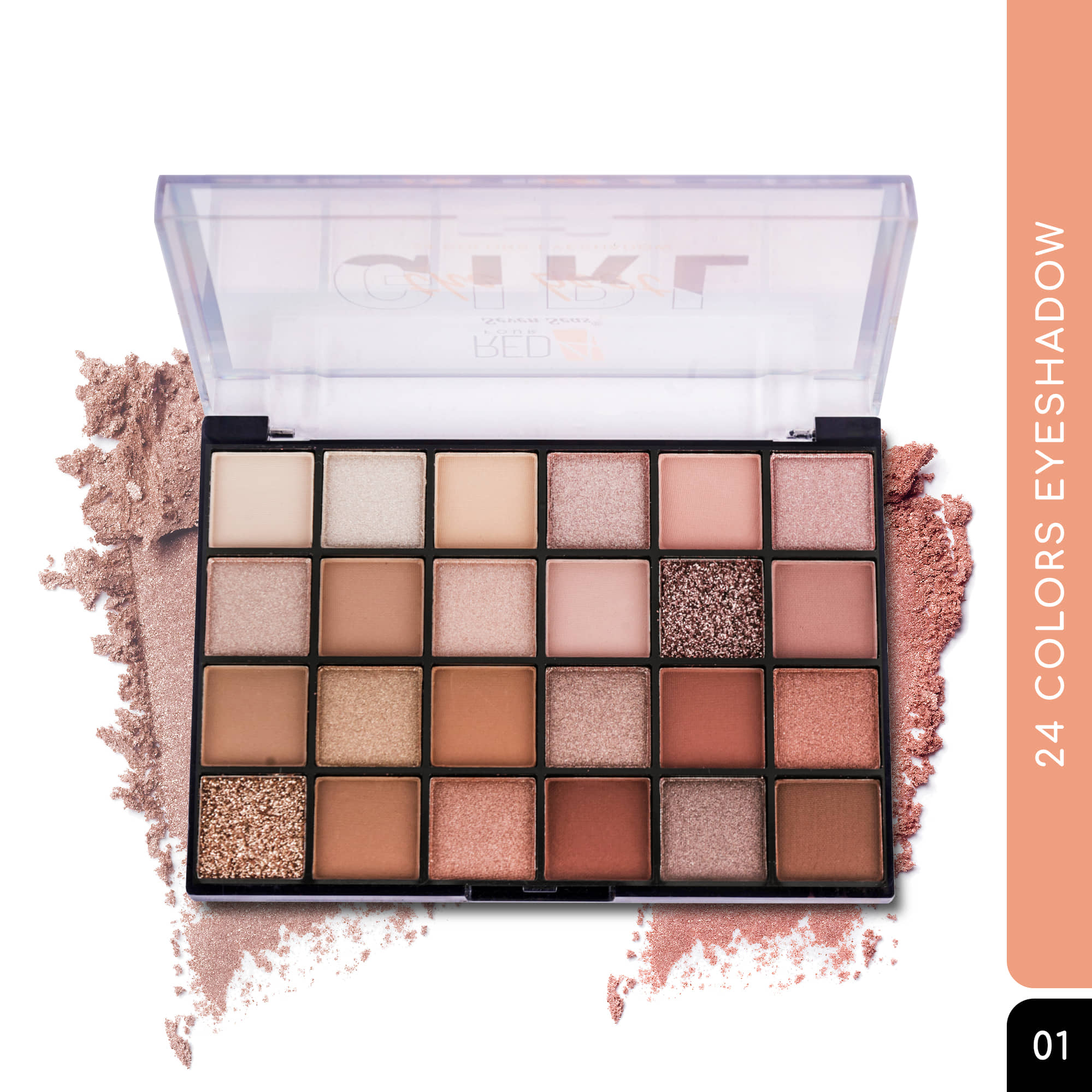 RED 4 Multi Natural Pressed Powder Eye Shadow 24 - Makeup - Eyes | Buy online on ZillyBuy