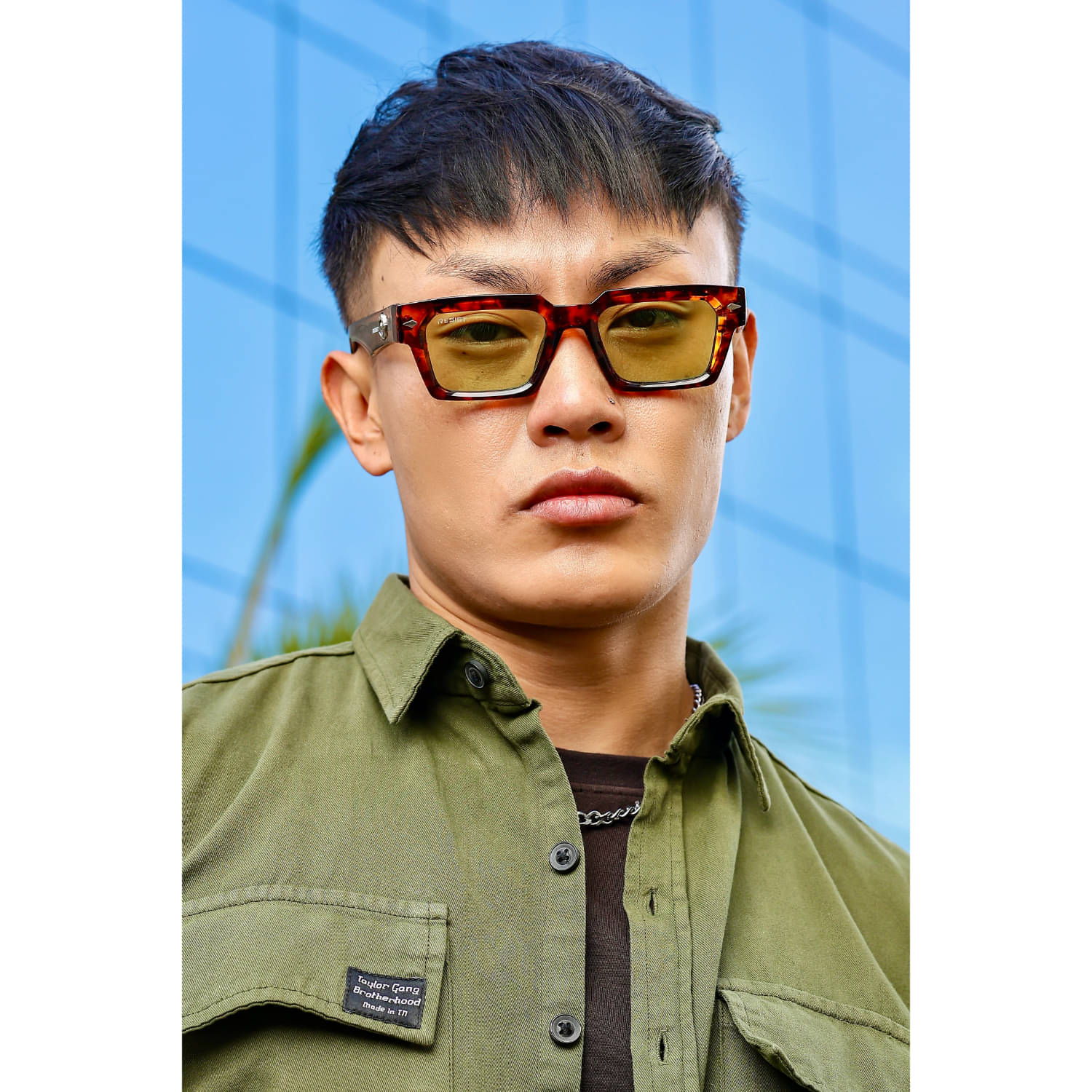 RESIST EYEWEAR Brown Rectangular Sunglasses ( Pack of 1 ) RESIST EYEWEAR Brown Rectangular Sunglasses ( Pack of 1 )