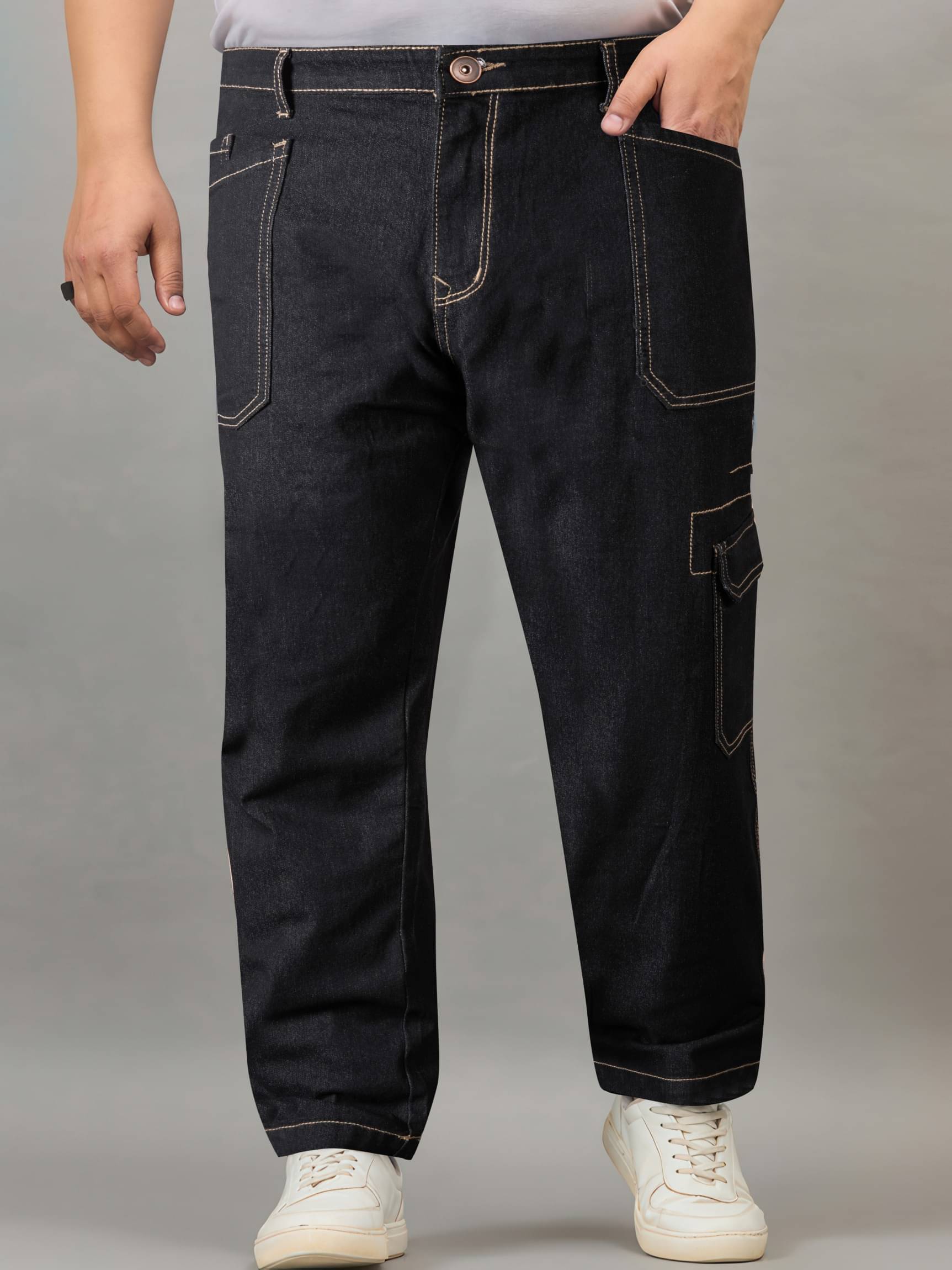     			RIG BONE Clean Look Men's Jeans - Black ( Pack of 1 )
