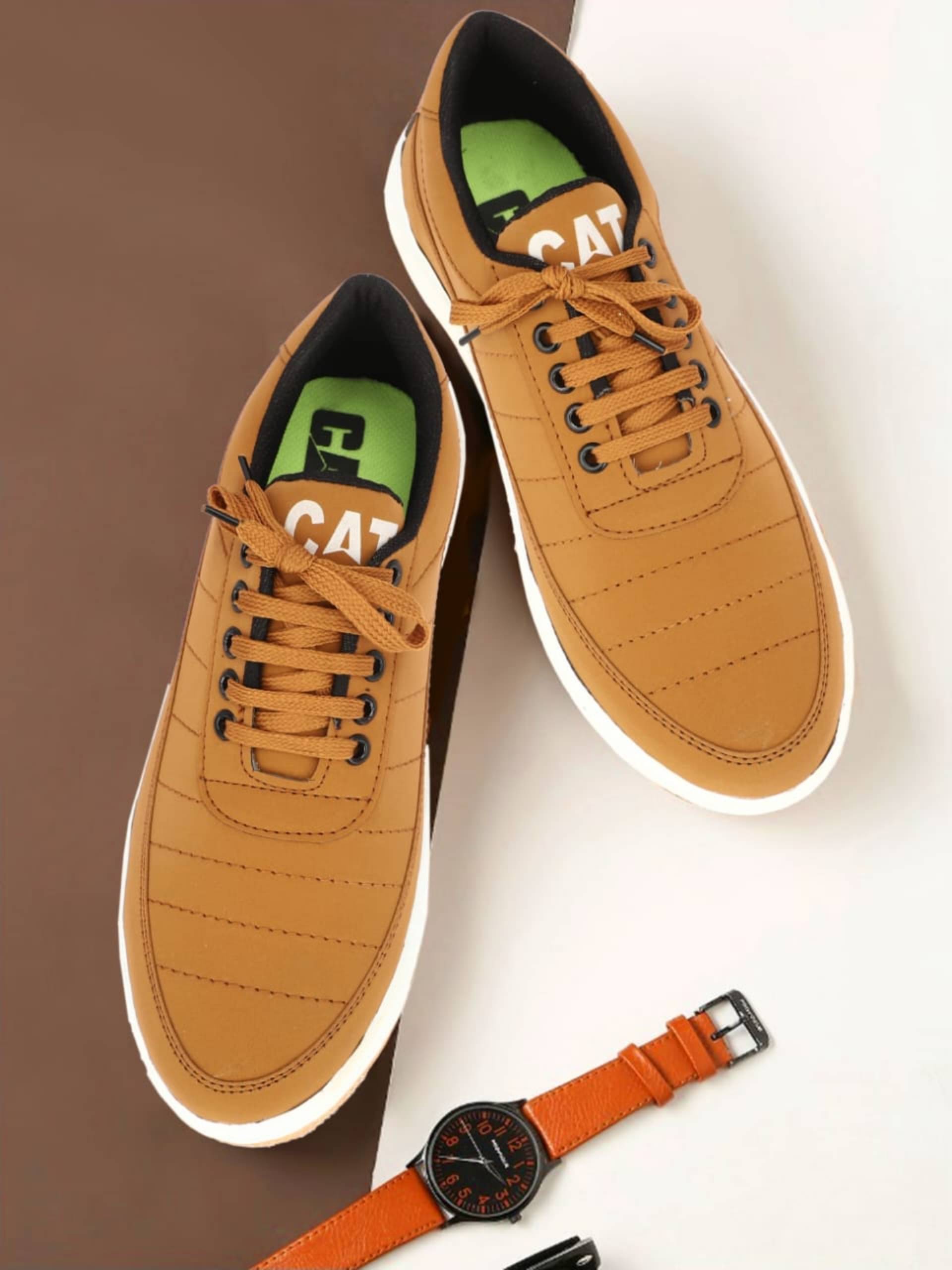    			RVSFootwear Sports shoes Tan Training Shoes