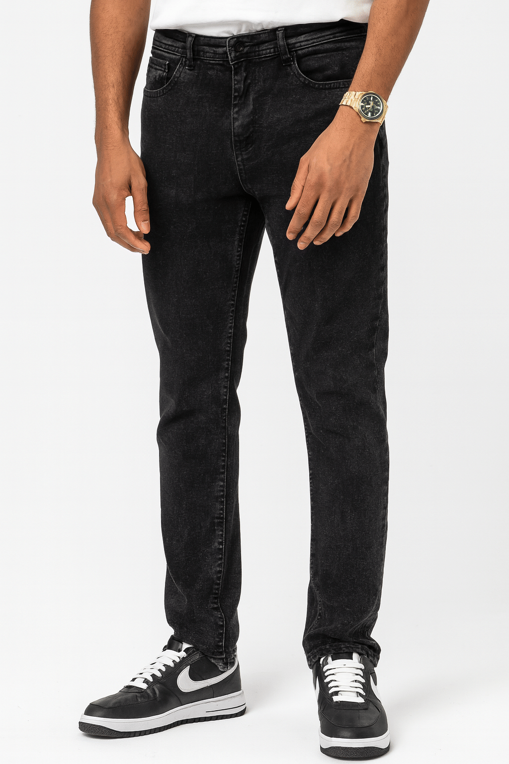     			S B DRESS Regular Fit Faded Men's Jeans - Black ( Pack of 1 )