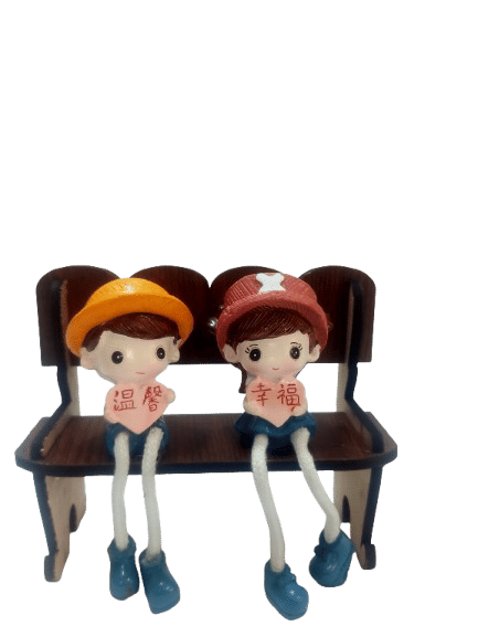 SRI SAINATH Enterprises Couple Gift, Couple ON Bench, BOY & Girl Gift. Height- 4IN SRI SAINATH Enterprises Couple Gift, Couple ON Bench, BOY & Girl Gift. Height- 4IN