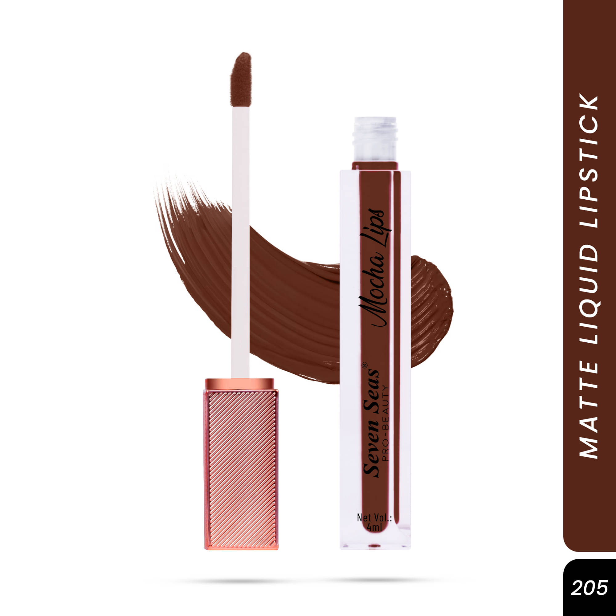     			Seven Seas Nude Brown Matte Long Lasting Liquid Lipstick ( Pack of 1 )