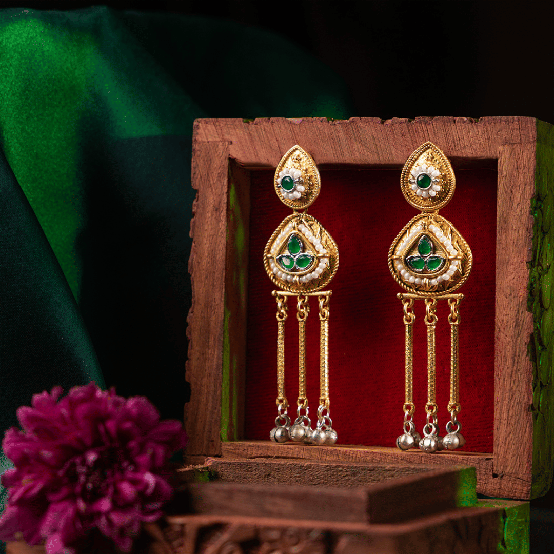     			She store Multi Color Jhumki Earrings ( Pack of 1 )