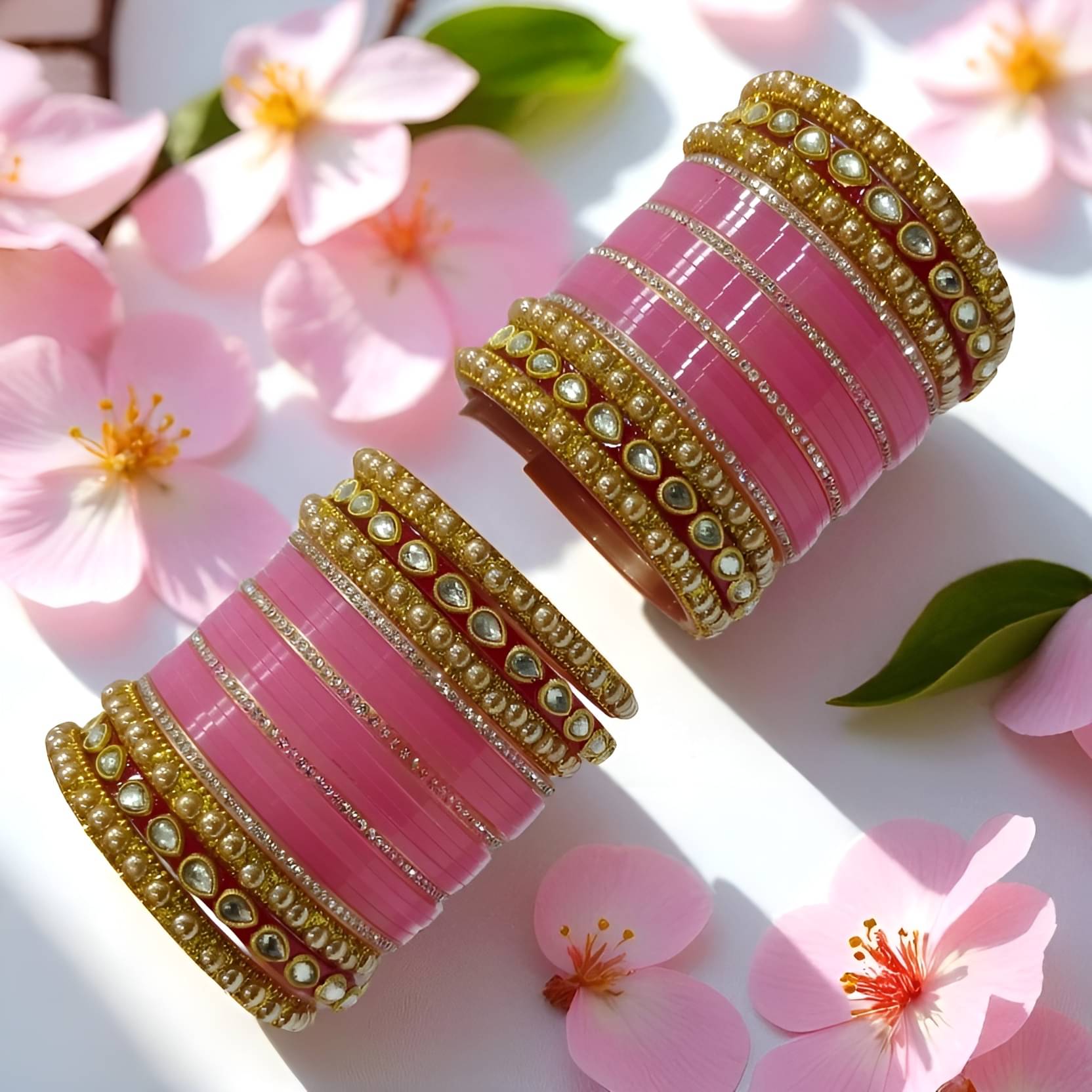 Shiv Supplier Pink Bangle Set ( Pack of 50 )     			Shiv Supplier Pink Bangle Set ( Pack of 50 )