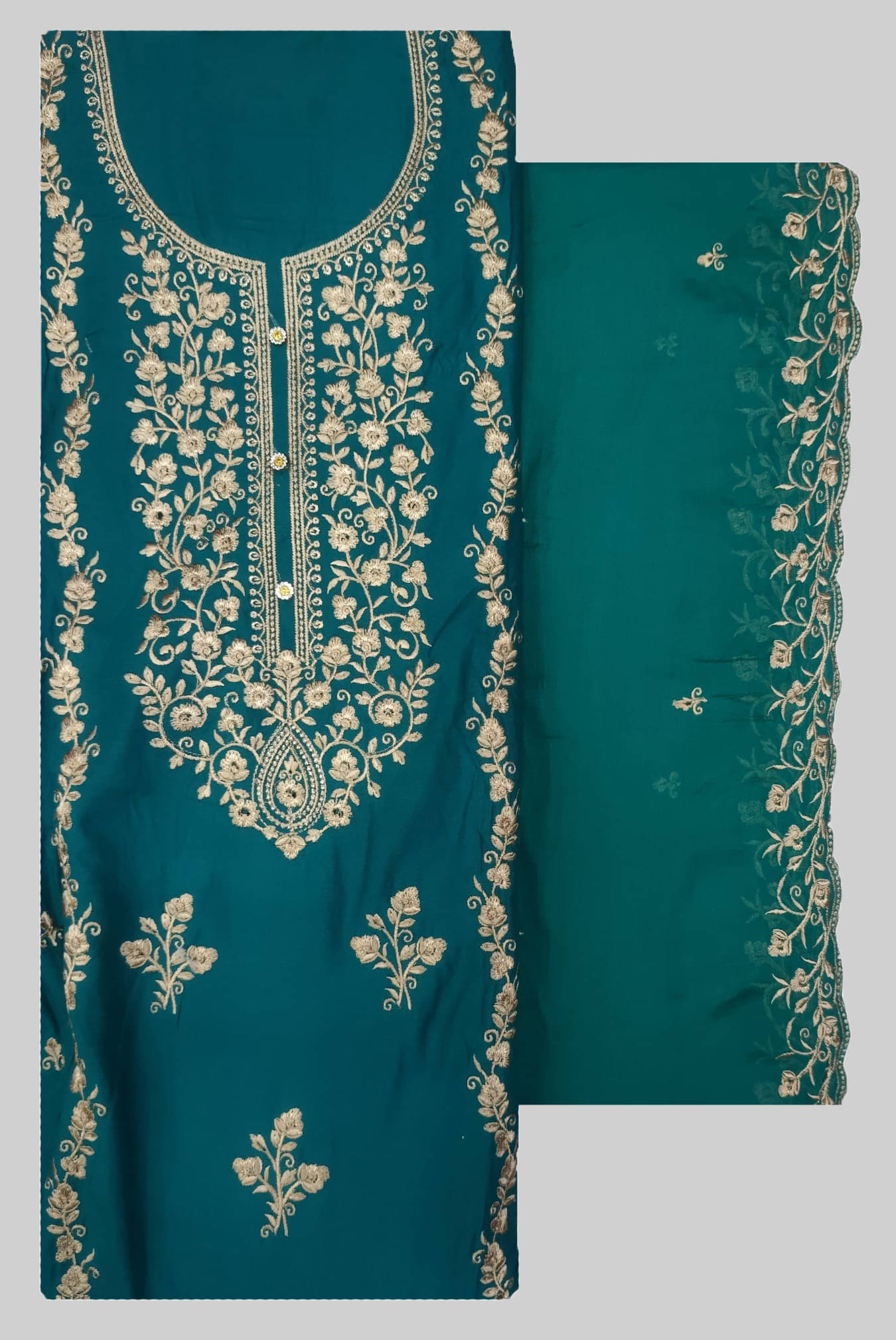     			Soul Essence Women Cotton Unstitched Dress Material ( Blue )