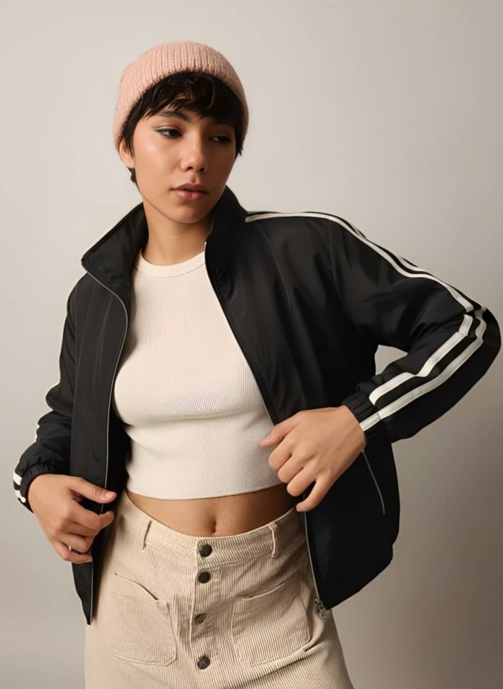     			THECLASSICTOGS - Polyester Blend Black Bomber Jackets Pack of 1