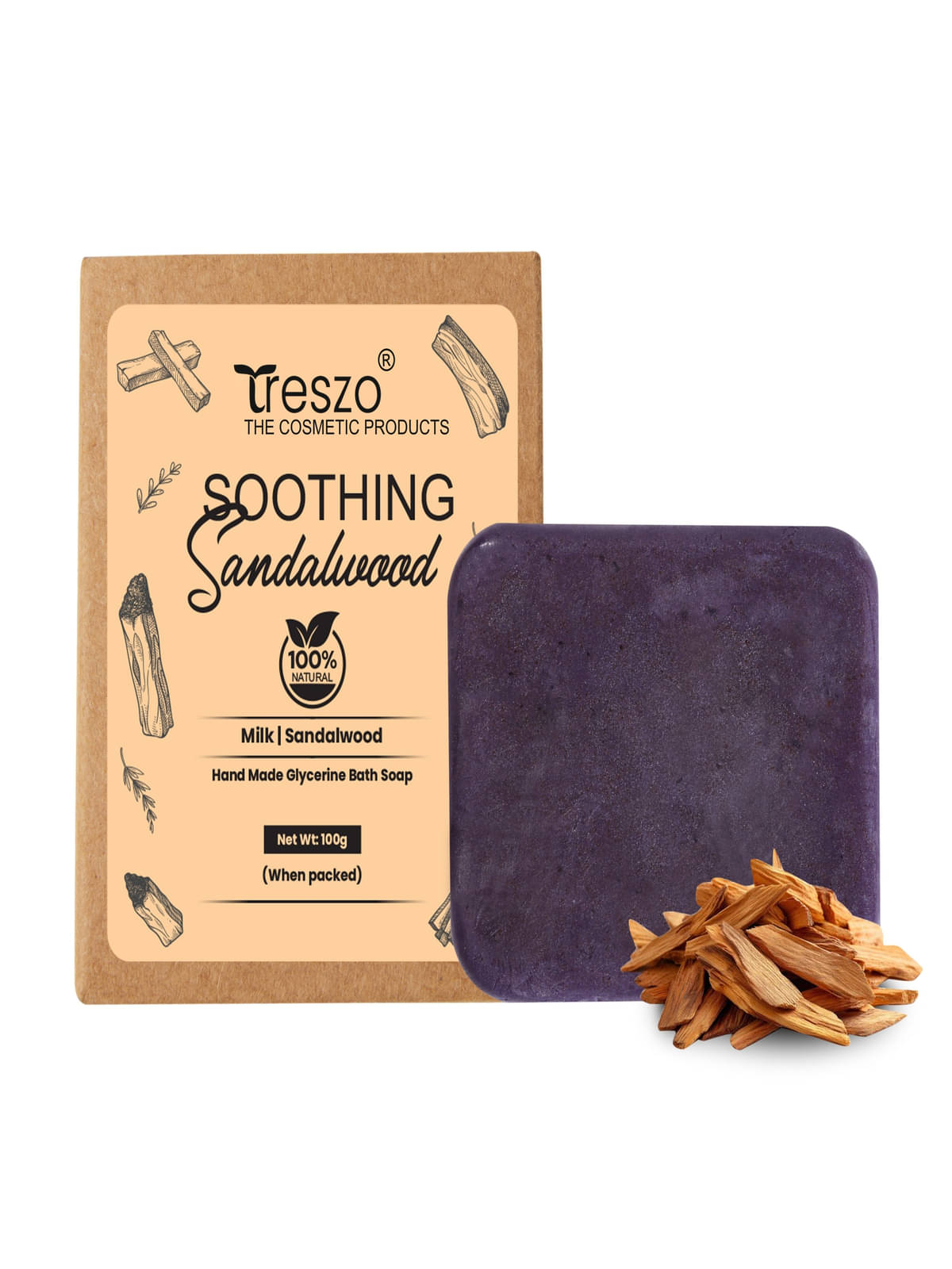 Treszo Beauty Sandal Soap for Men & Women Soap for All Skin Type ( Pack of 1 ) Treszo Beauty Sandal Soap for Men & Women Soap for All Skin Type ( Pack of 1 )