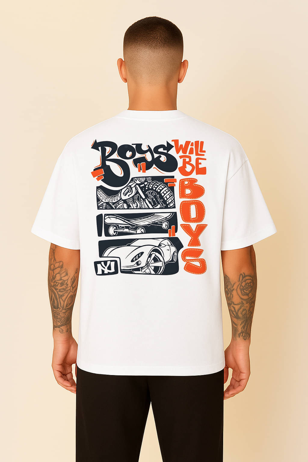 Tshirts Buddy Men Cotton Oversized Fit Printed T-Shirt ( White ) Tshirts Buddy Men Cotton Oversized Fit Printed T-Shirt ( White )