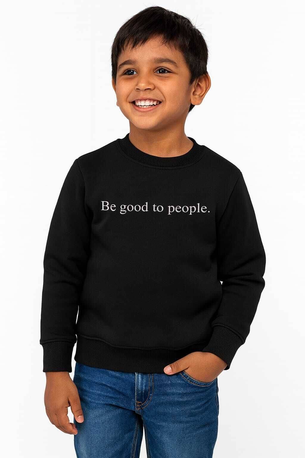     			WILD ELEPHANT Pack of 1 Boys Fleece Sweatshirt ( Black )