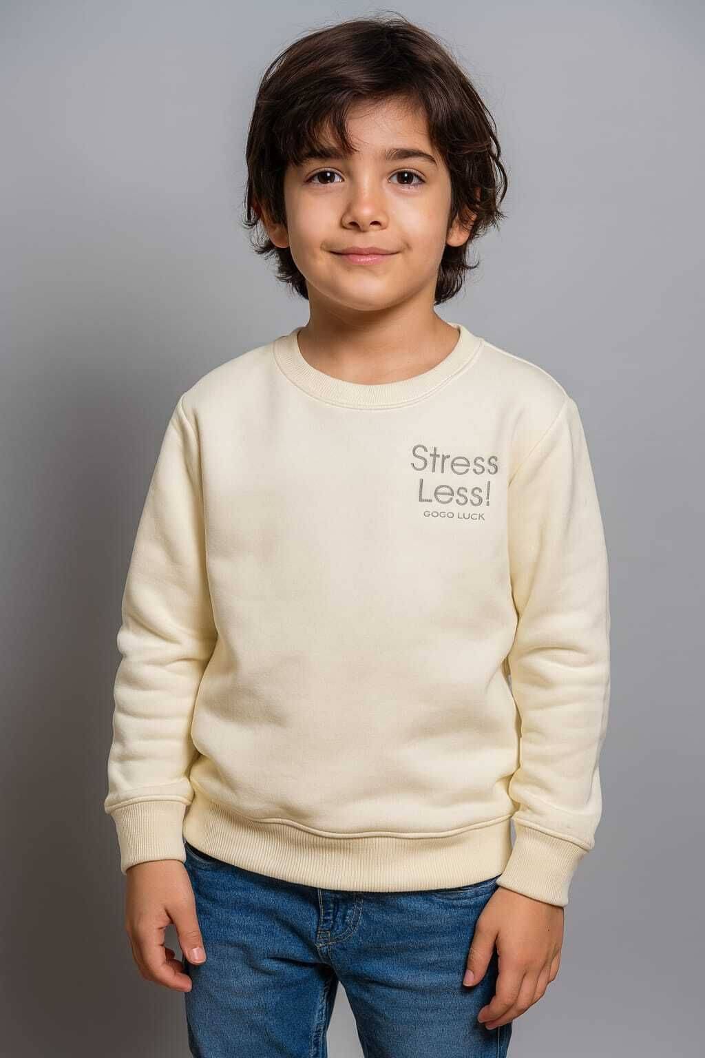     			WILD ELEPHANT Pack of 1 Boys Fleece Sweatshirt ( White )