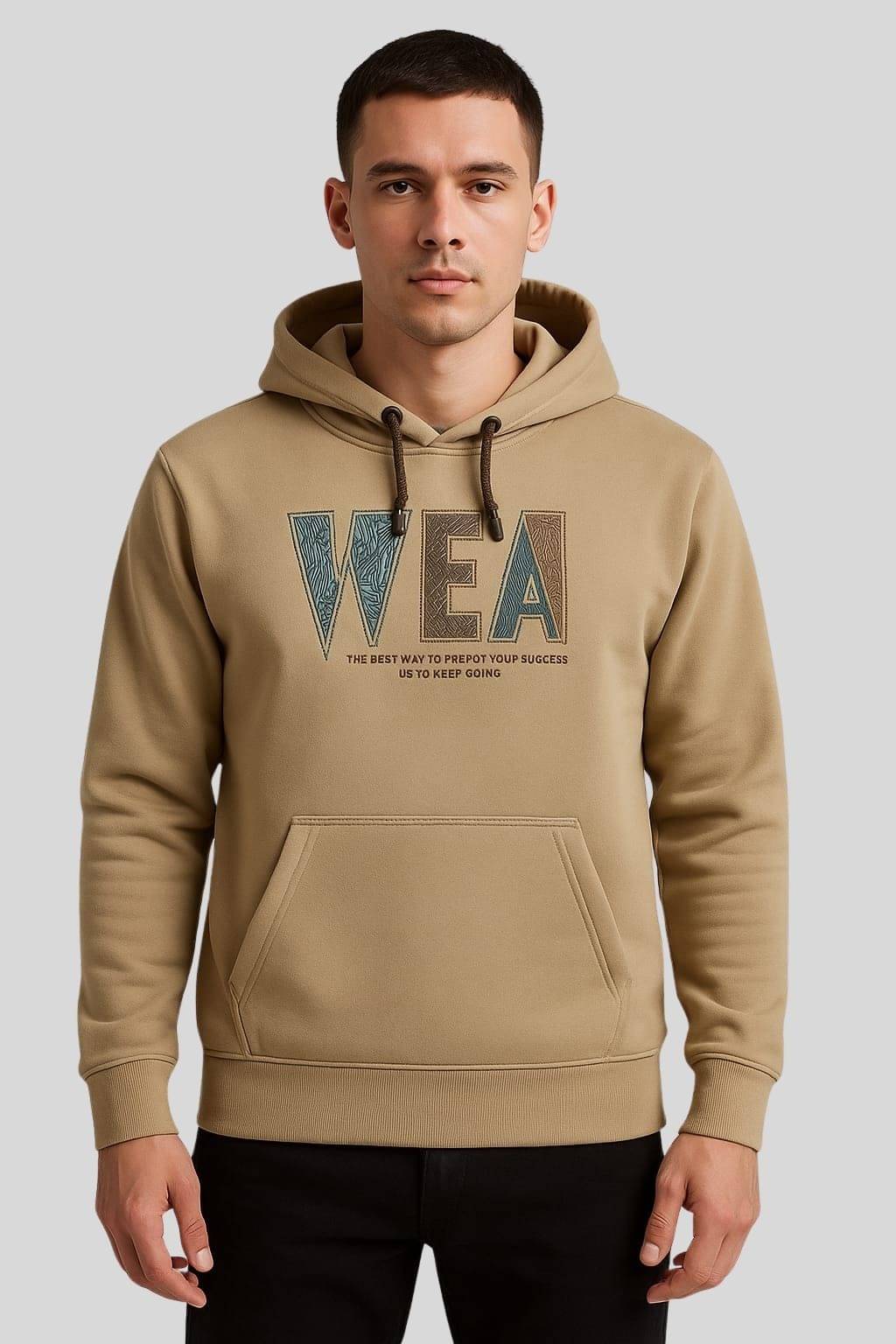 WILD ELEPHANT Polyester Hooded Men's Sweatshirt - Brown ( Pack of 1 ) WILD ELEPHANT Polyester Hooded Men's Sweatshirt - Brown ( Pack of 1 )
