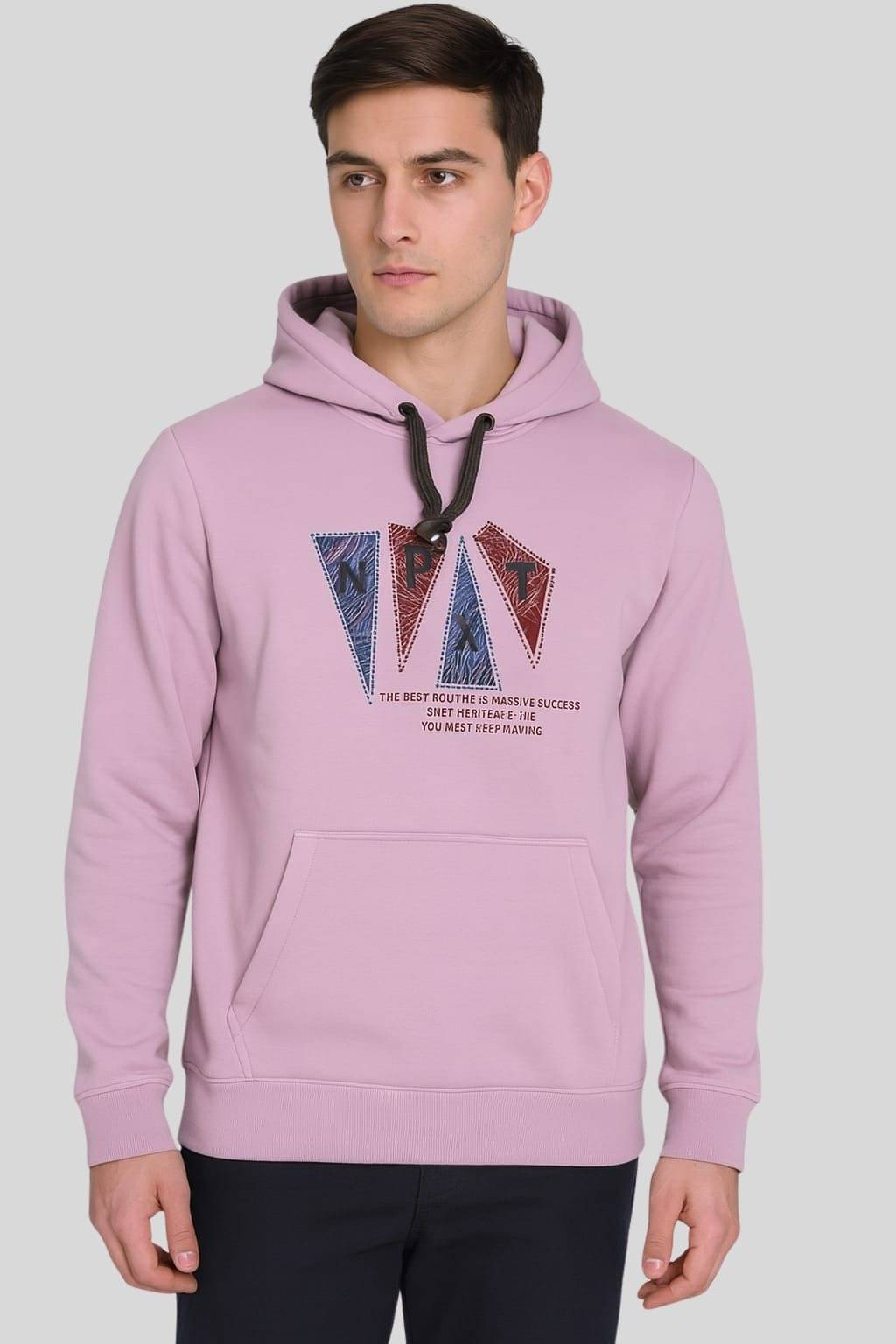     			WILD ELEPHANT Polyester Hooded Men's Sweatshirt - Multicolor ( Pack of 1 )