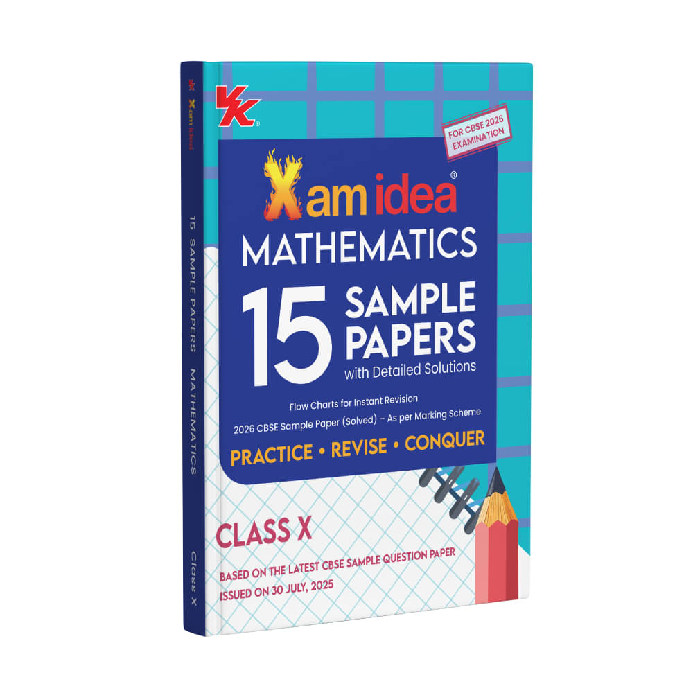     			Xam idea CBSE 15 Sample Papers Class 10 Mathematics 2026 | As per latest CBSE SQP | Detailed Solutions, Solved Board Paper 2025, Quick Revision