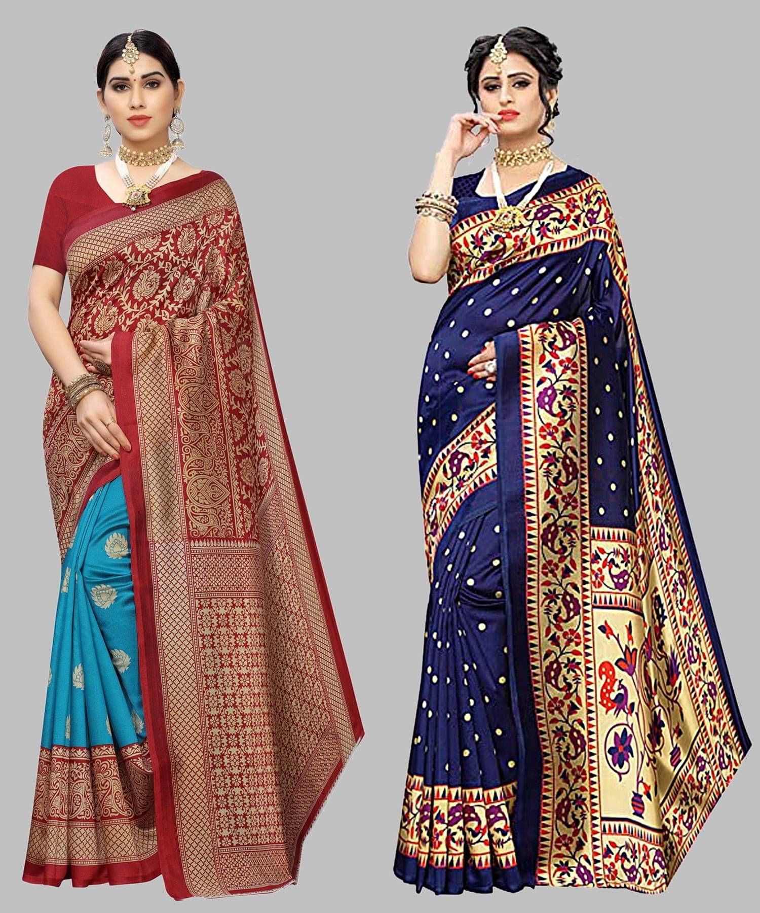     			Yashika Art Silk Printed Regular Saree With Unstitched Blouse Piece ( Light Green )