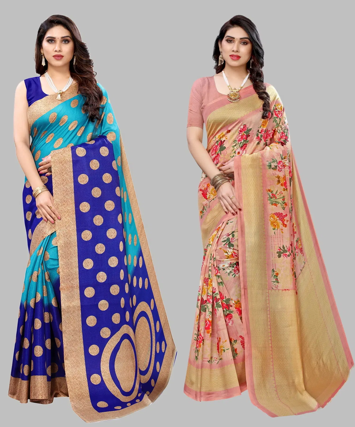 Yashika Art Silk Printed Regular Saree With Unstitched Blouse Piece ( Multicolor ) Yashika Art Silk Printed Regular Saree With Unstitched Blouse Piece ( Multicolor )