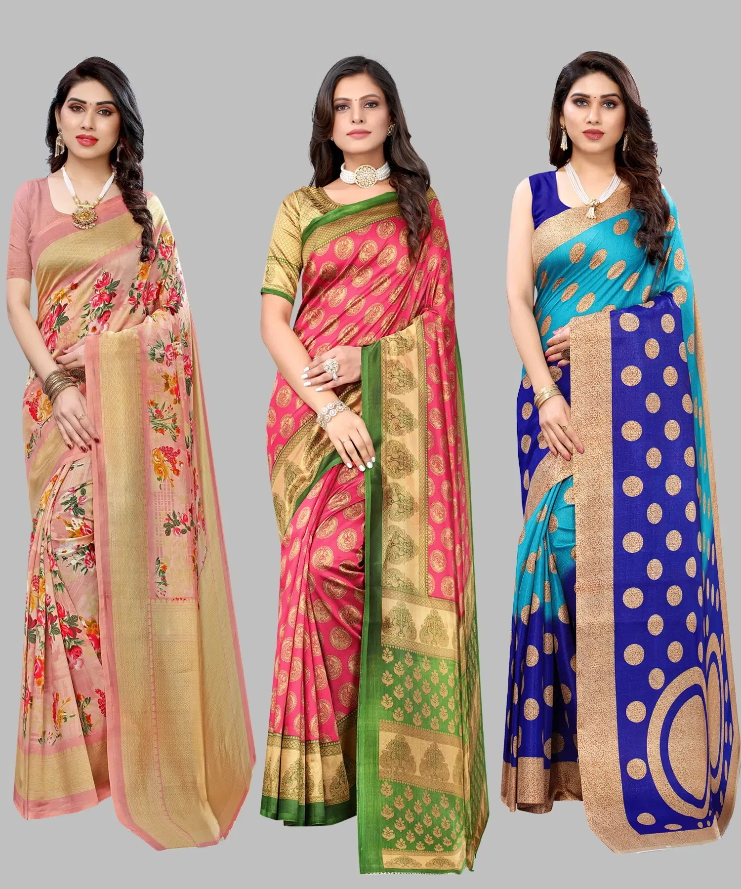     			Yashika Art Silk Printed Regular Saree With Unstitched Blouse Piece ( Orange )