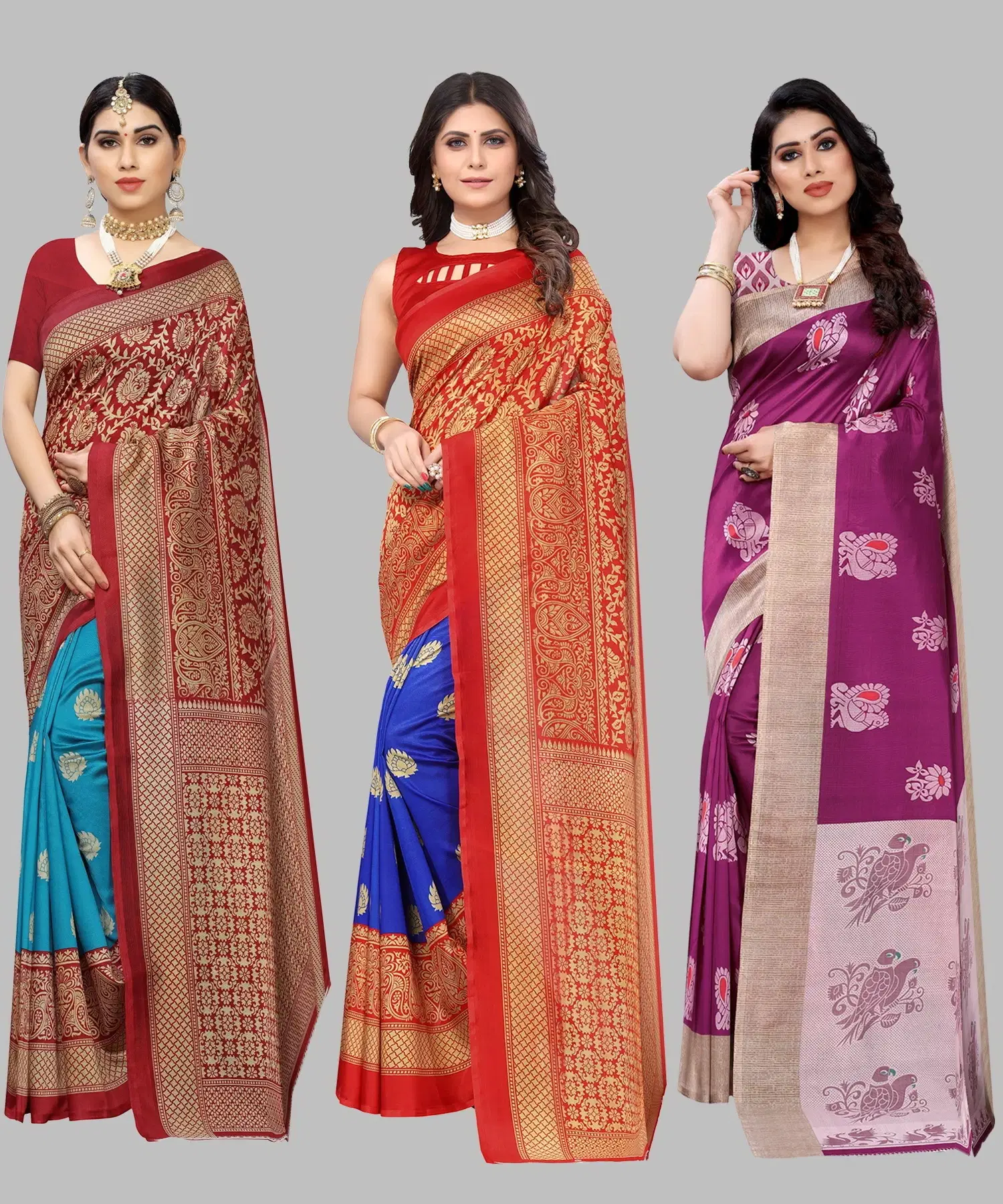     			Yashika Art Silk Printed Regular Saree With Unstitched Blouse Piece ( Light Green )