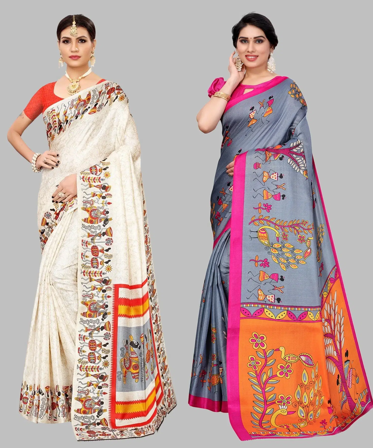     			Yashika Art Silk Self Design Regular Saree With Unstitched Blouse Piece ( Orange )