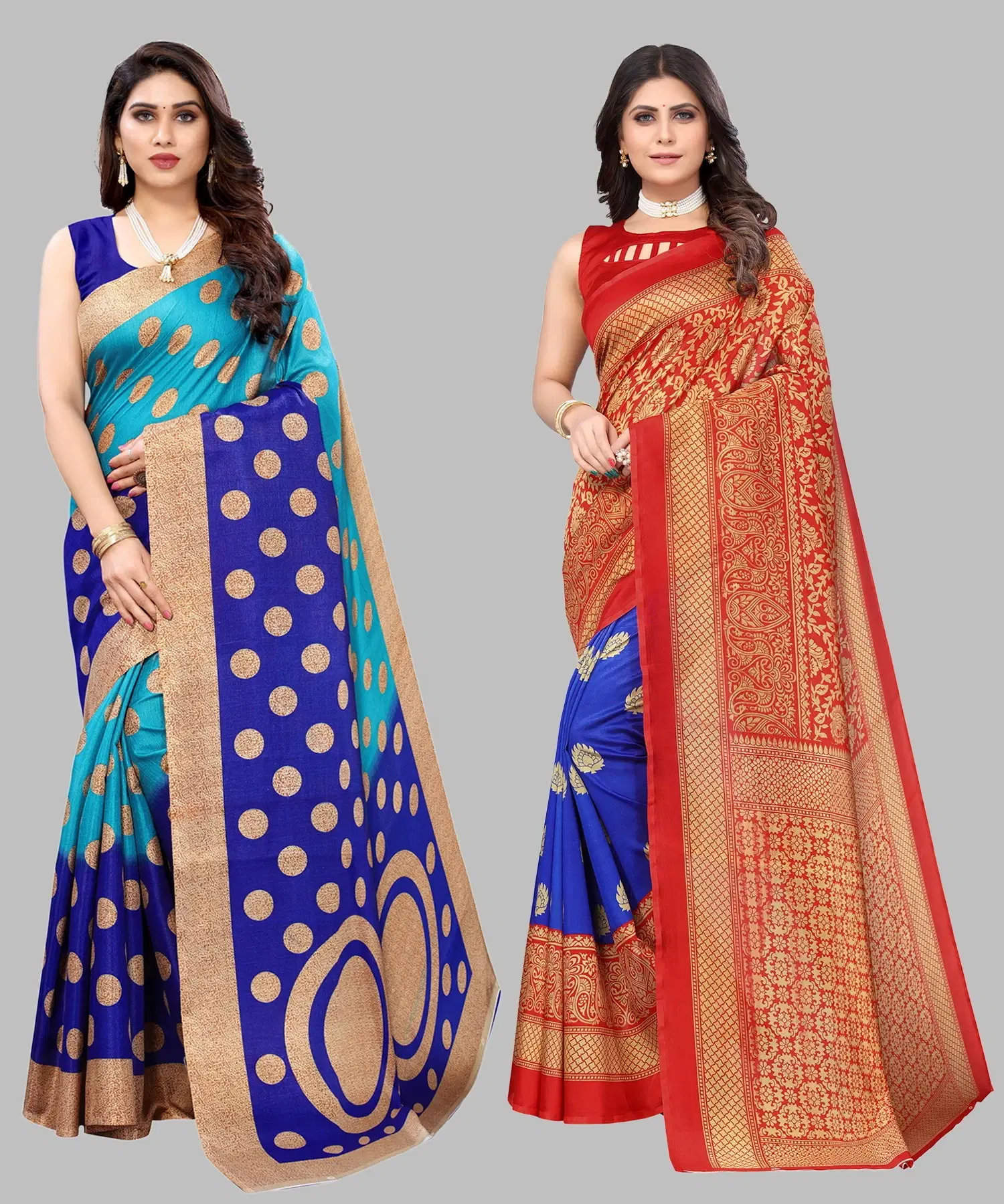     			Yashika Art Silk Self Design Regular Saree With Unstitched Blouse Piece ( Blue )