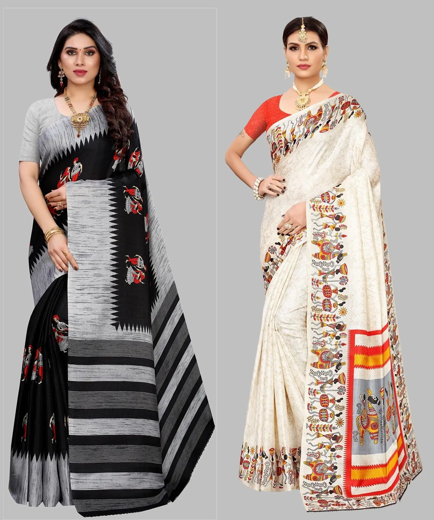     			Yashika Art Silk Self Design Regular Saree With Unstitched Blouse Piece ( Black )