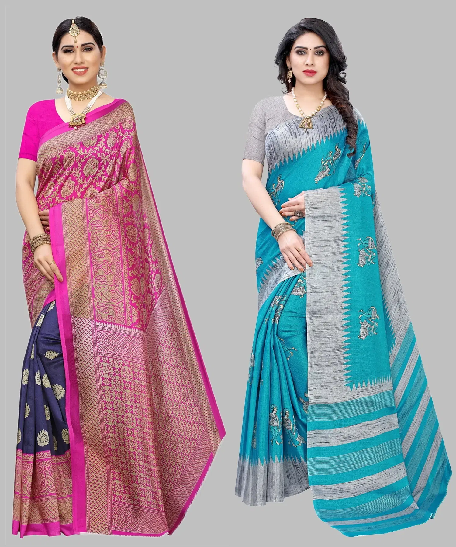 Yashika Art Silk Self Design Regular Saree With Unstitched Blouse Piece ( Blue ) Yashika Art Silk Self Design Regular Saree With Unstitched Blouse Piece ( Blue )