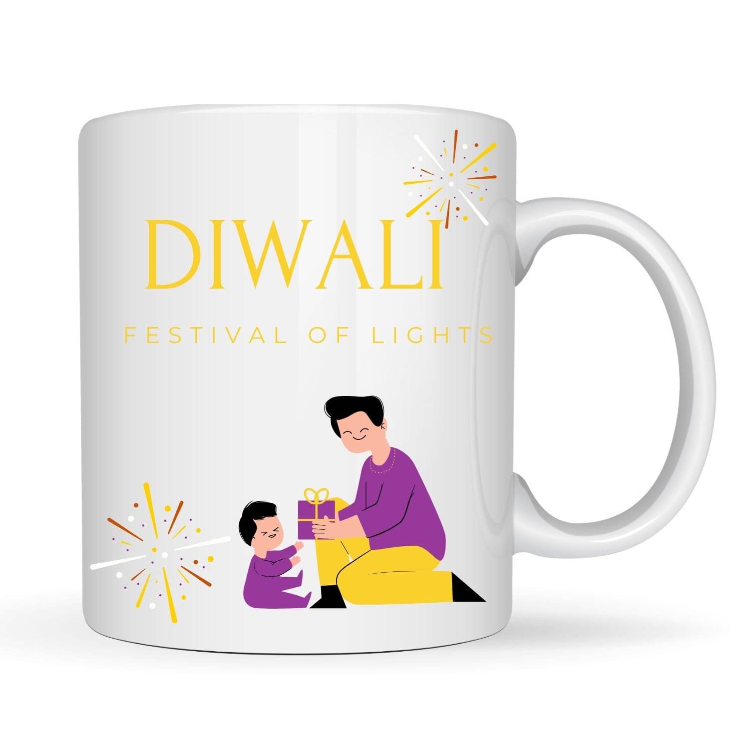     			maddock corp Diwali Special Mug Ceramic Coffee Mug 350 mL ( Pack of 1 )