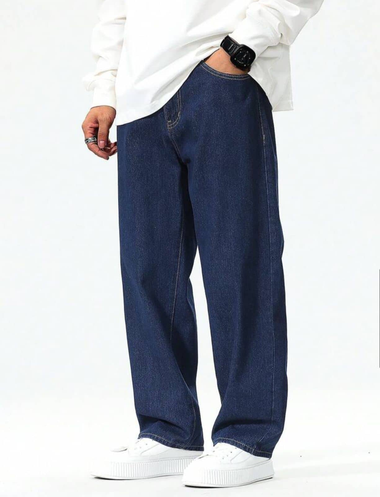 9x denims Clean Look Men's Jeans - Dark Blue ( Pack of 1 ) - Jeans | Buy online on ZillyBuy