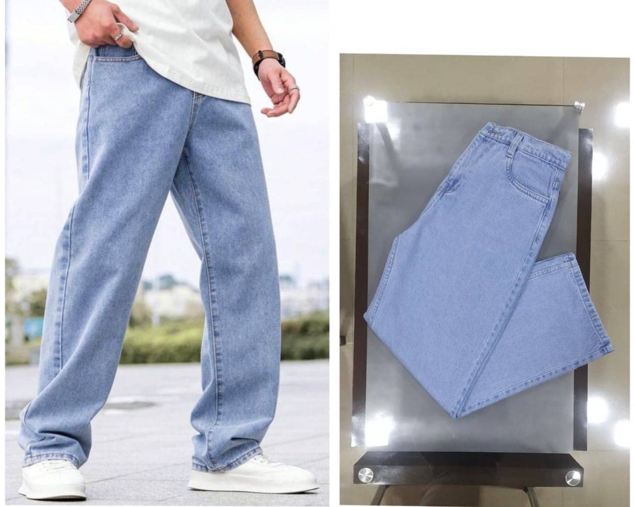9x denims Clean Look Men's Jeans - Light Blue ( Pack of 1 ) 9x denims Clean Look Men's Jeans - Light Blue ( Pack of 1 )