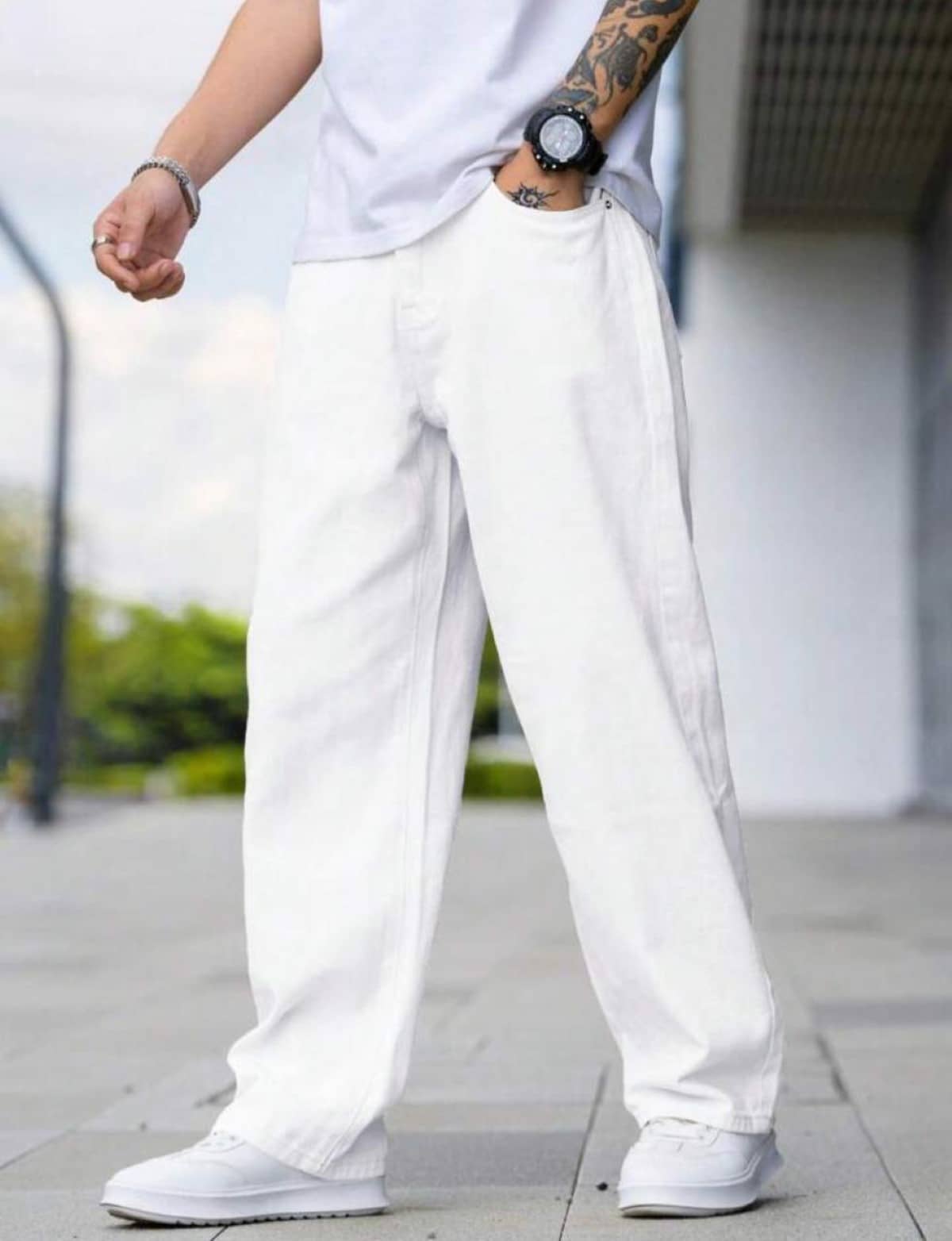 9x denims Clean Look Men's Jeans - White ( Pack of 1 ) - Jeans | Buy online on ZillyBuy