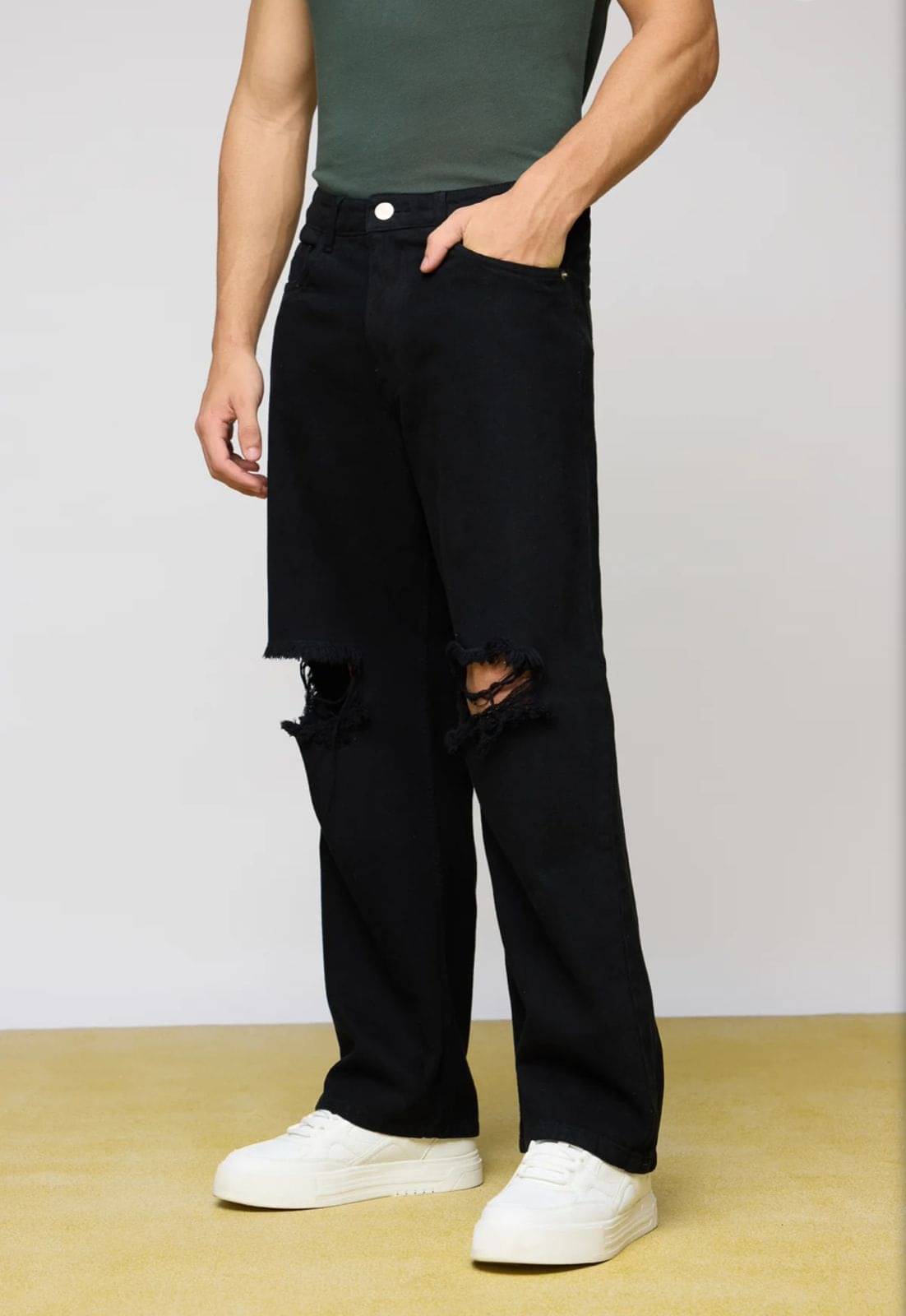 9x denims Regular Fit Basic Men's Jeans - Black ( Pack of 1 ) 9x denims Regular Fit Basic Men's Jeans - Black ( Pack of 1 )