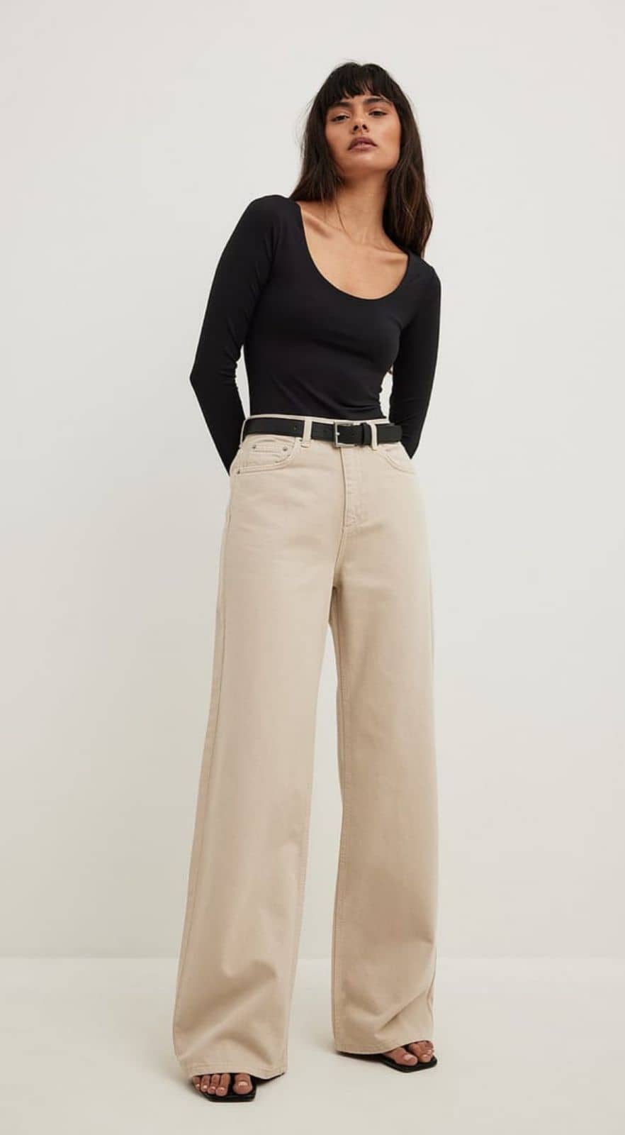 9x denims Women's Baggy Fit High-Rise Jeans ( Cream ) - Jeans | Buy online on ZillyBuy
