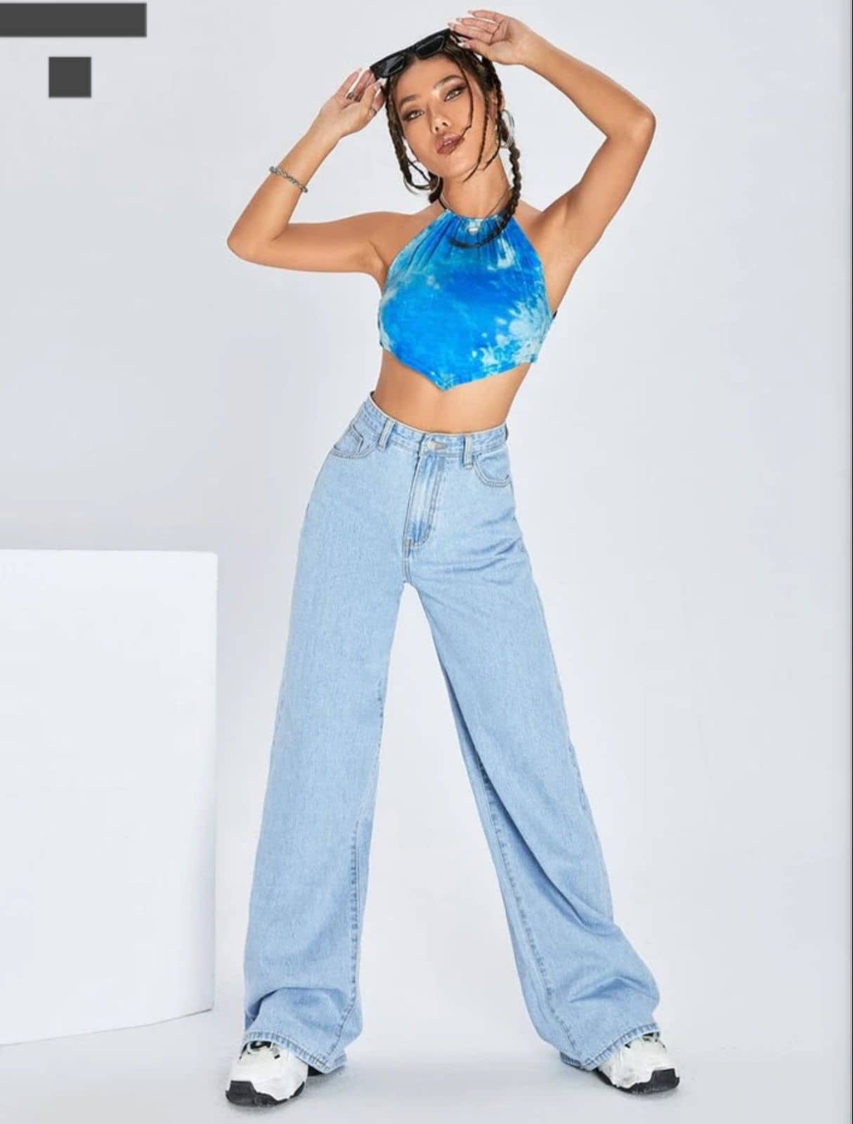 9x denims Women's Baggy Fit High-Rise Jeans ( Blue ) - Jeans | Buy online on ZillyBuy