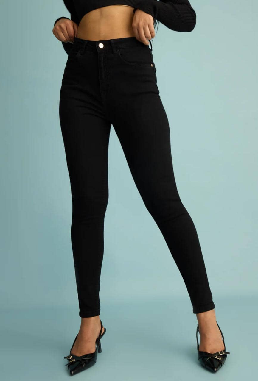 9x denims Women's Skinny Fit High-Rise Jeans ( Black ) - Jeans | Buy online on ZillyBuy