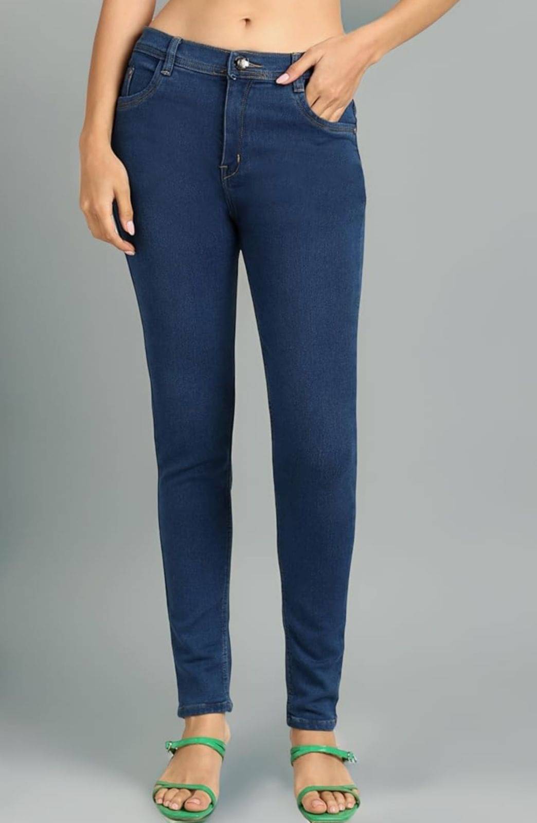     			9x denims Women's Skinny Fit High-Rise Jeans ( Dark Blue )