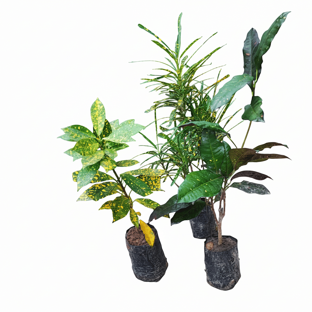     			A curated combo of 3 Live Croton Plants.