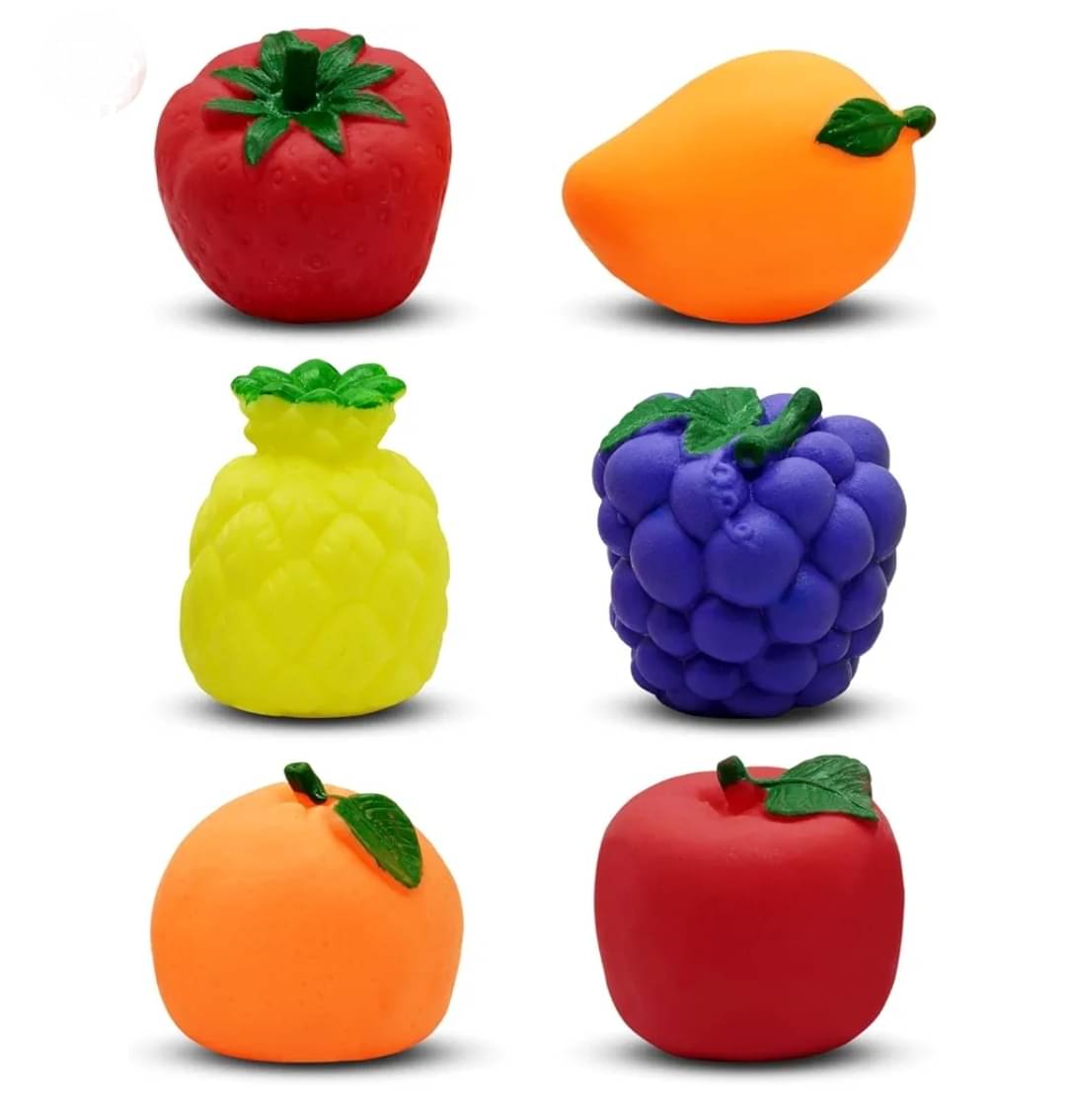     			Bestselling Kids Whistle Squeezing Fruit/Vegetable/Animals Toy /6 Pieces inside / Educational Pretend Play/ Musical Sound of the Toy makes Kid Happy