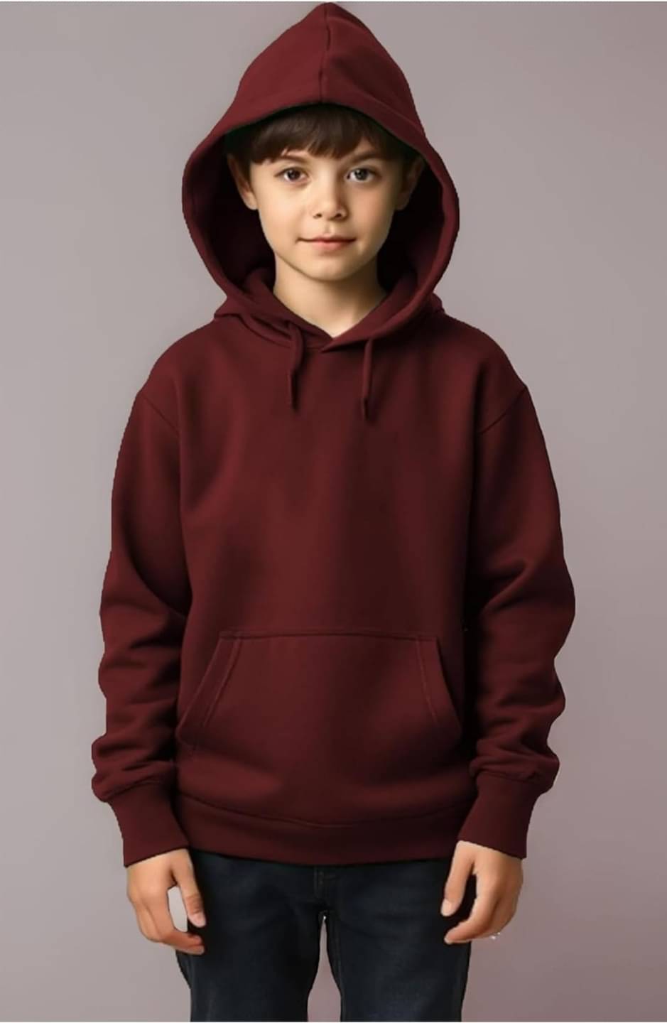     			CALOYA Pack of 1 Boys Fleece Sweatshirt ( Maroon )