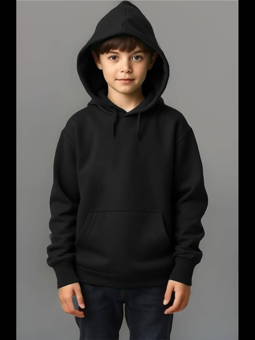     			CALOYA Pack of 1 Boys Fleece Sweatshirt ( Black )
