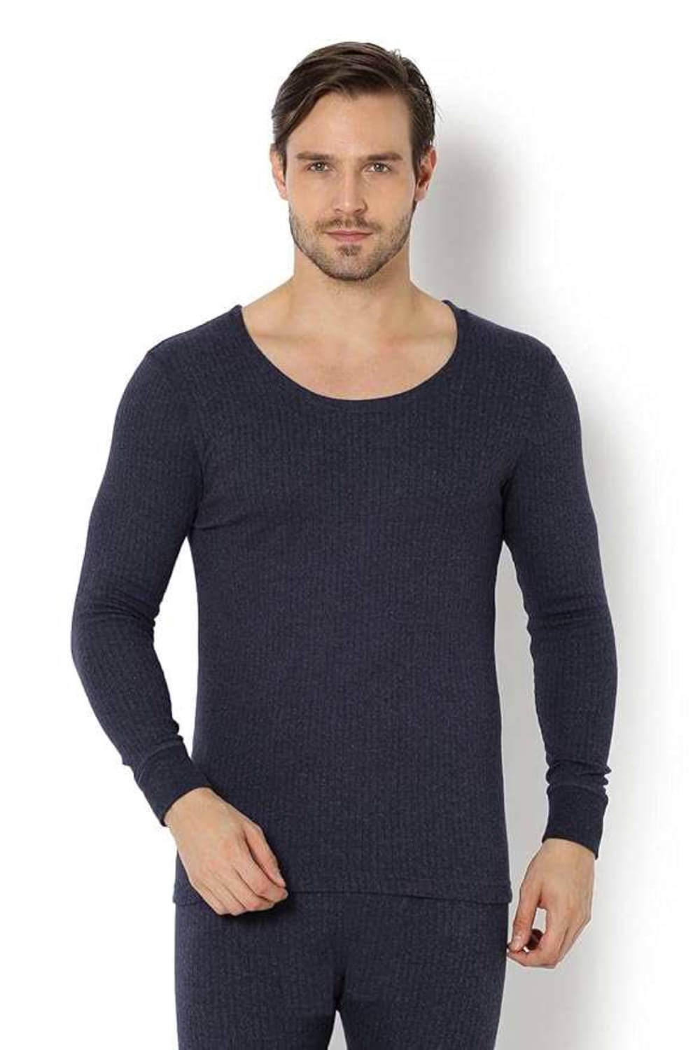     			CAT BUNNY Pack of 1 Woollen Thermal Sets For Men's ( Navy Blue )
